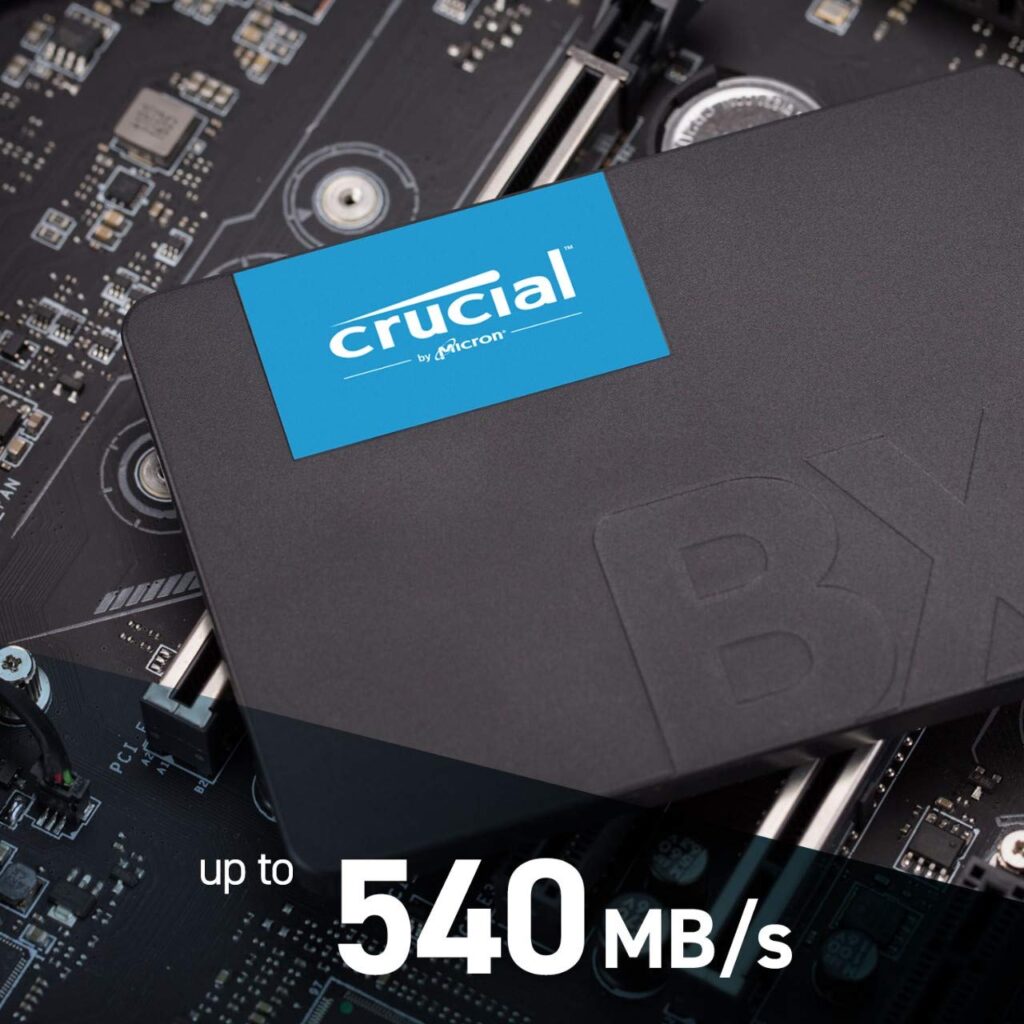 CRUCIAL BX500 up to 540 mb/s read speed
